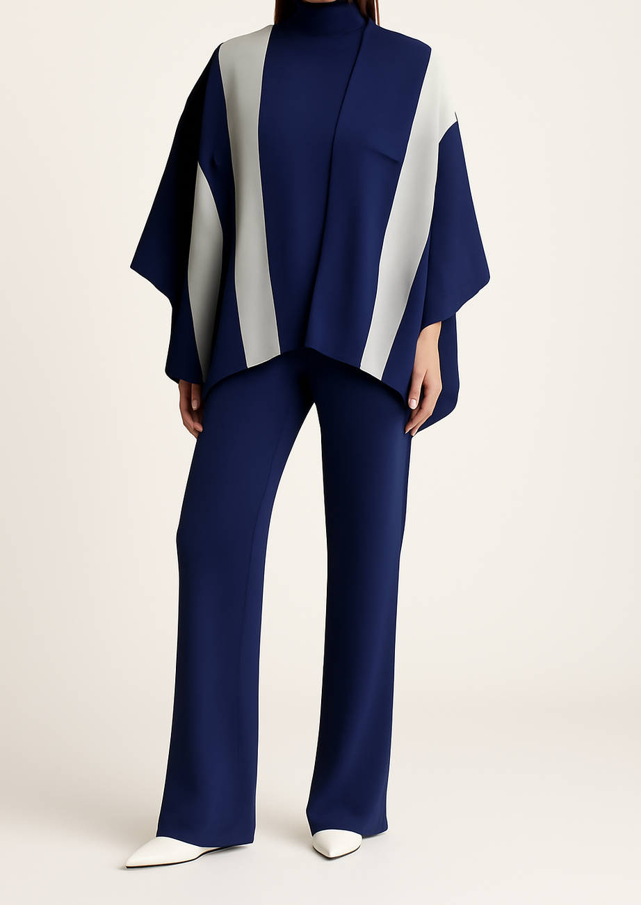 3-Piece Cozy Co-ord Set with Cap Shawl