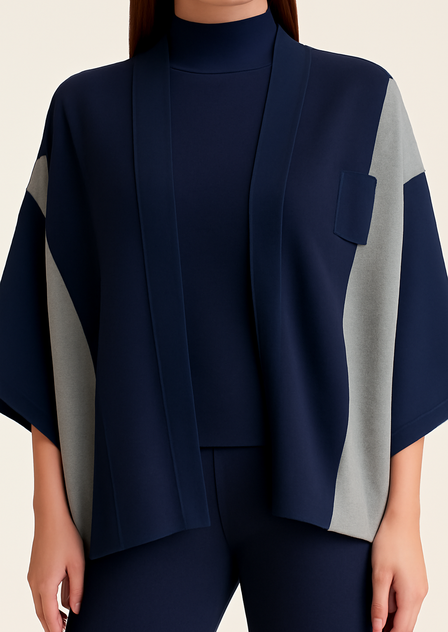 3-Piece Cozy Co-ord Set with Cap Shawl