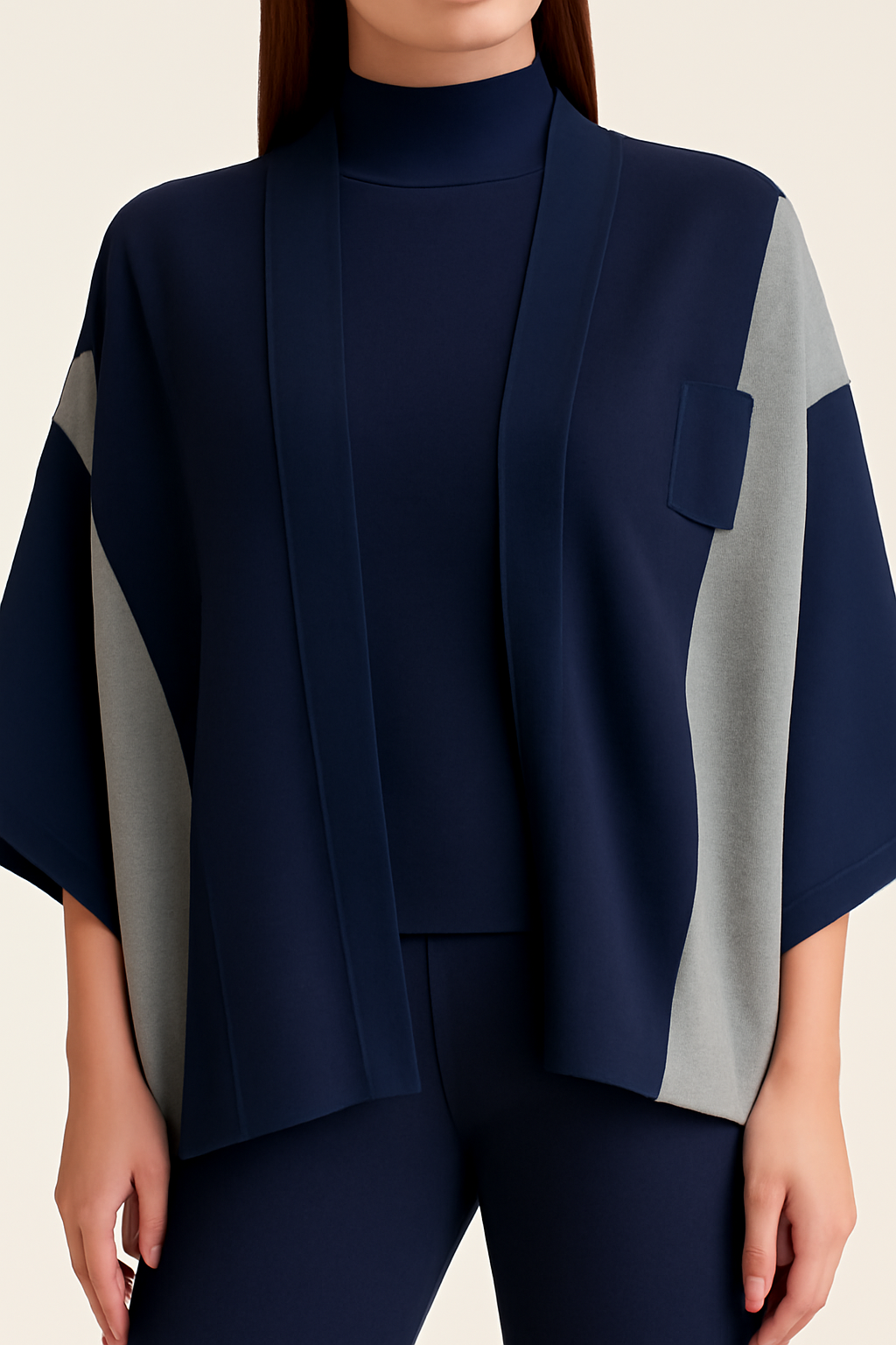 3-Piece Cozy Co-ord Set with Cap Shawl