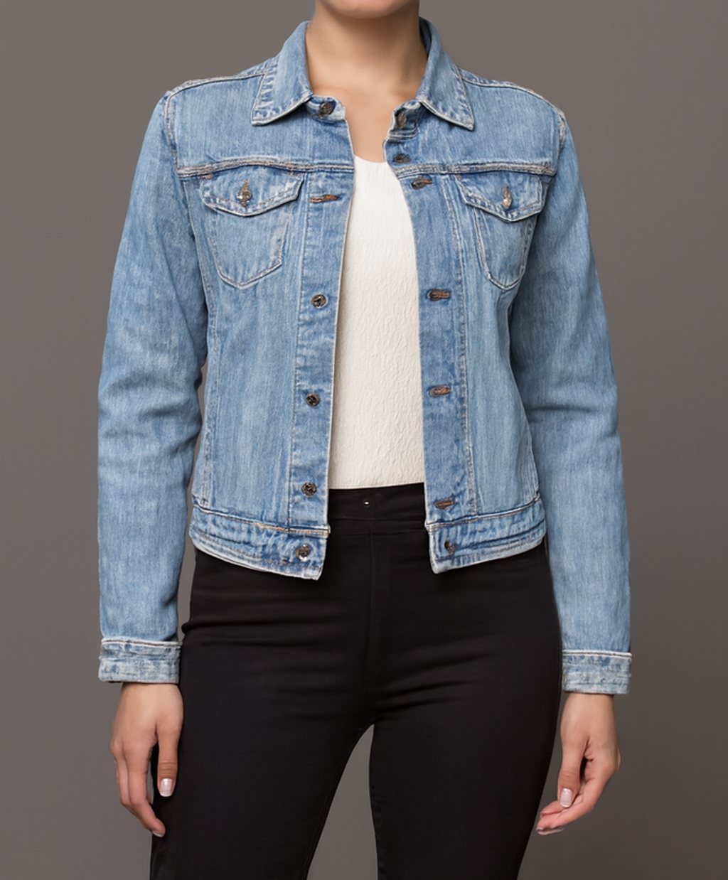 Classic Washed Blue Denim Jacket