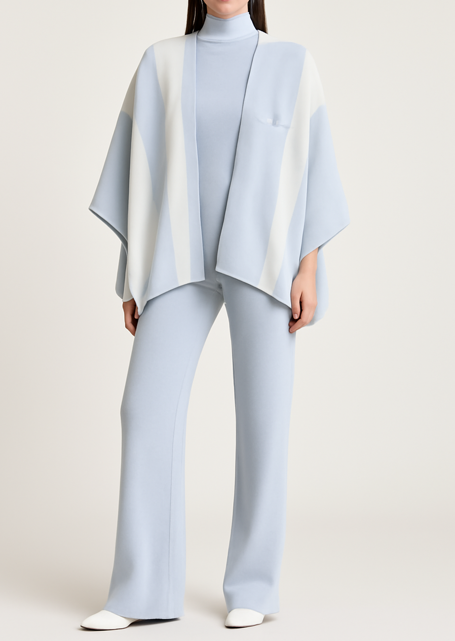 3 Piece Cozy Co-ord Set with Cap Shawl