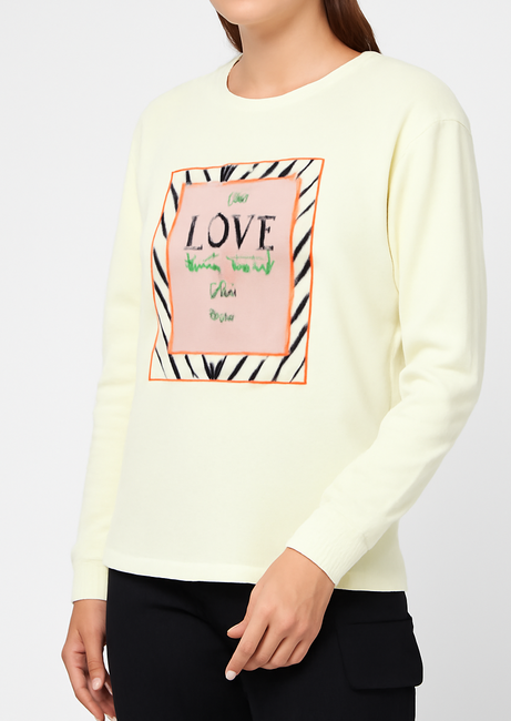 LOVE Graphic Printed Long Sleeve T-Shirt