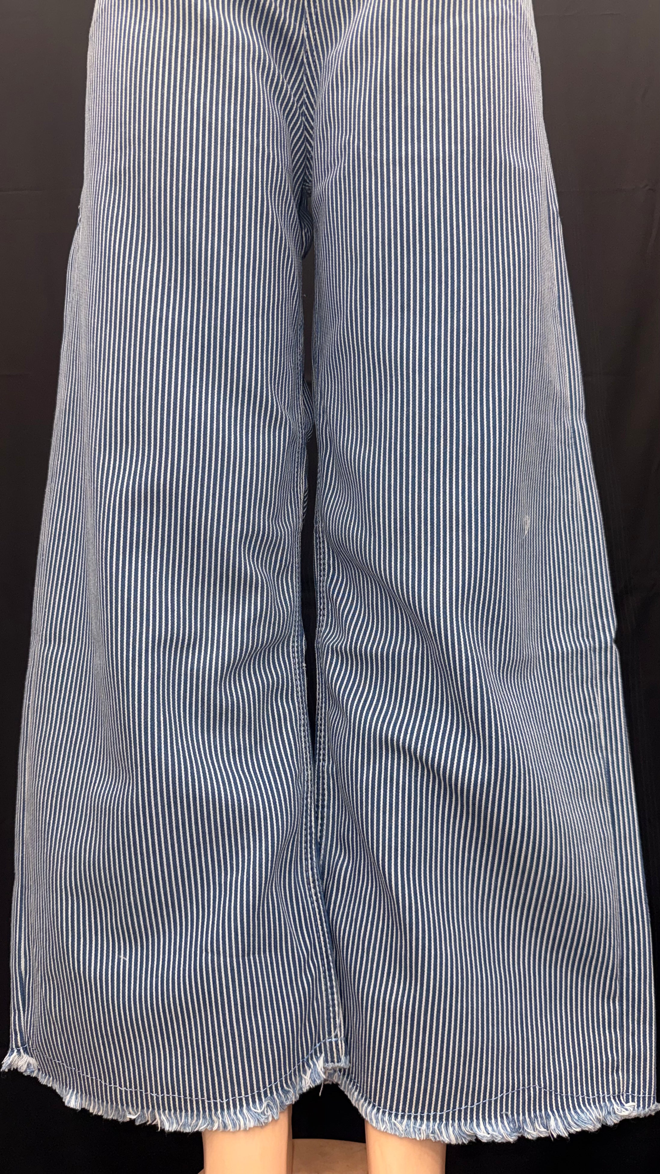 Ice Blue High-Waist Wide-Leg baggy Denim Jeans for Women