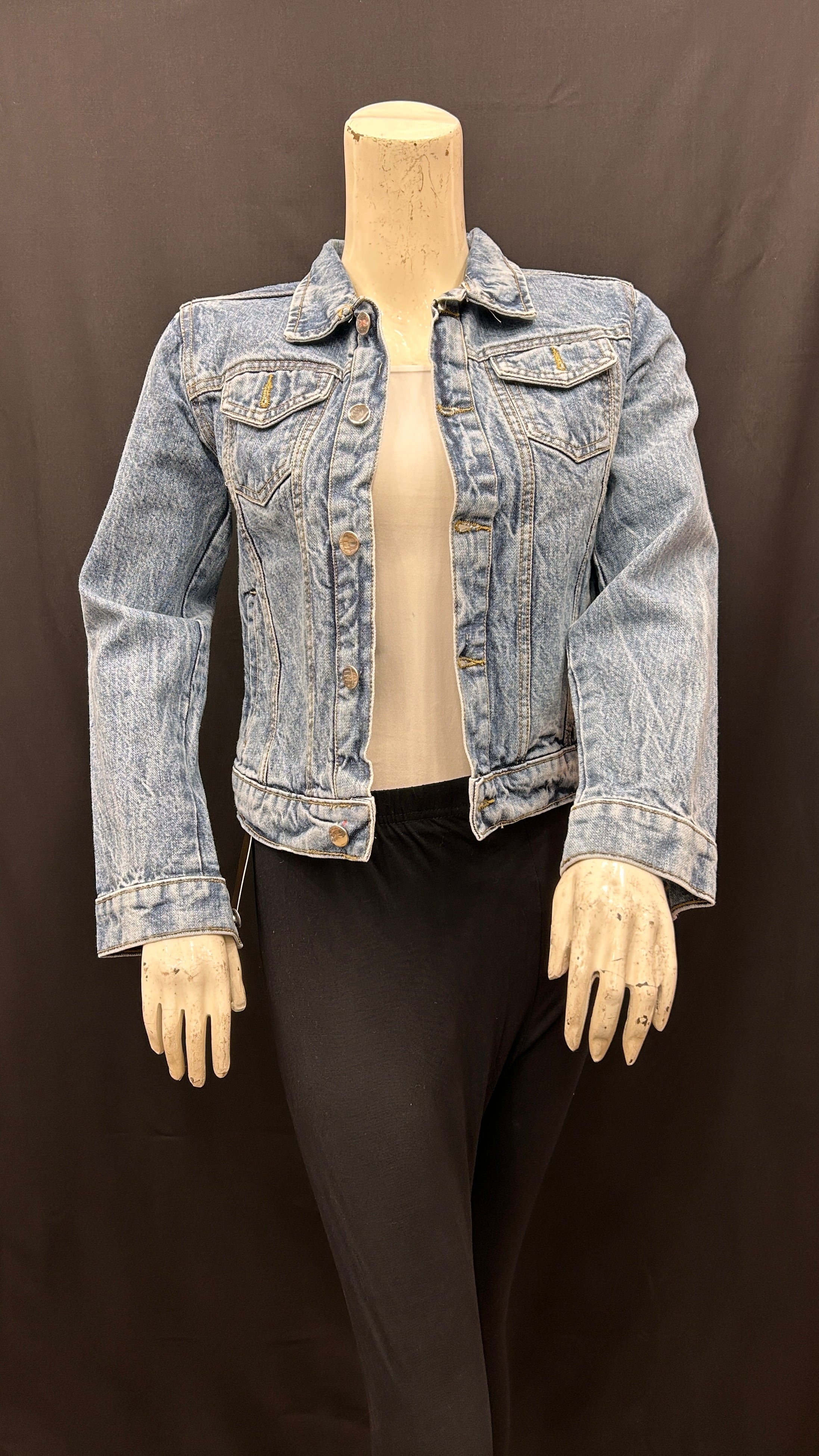 Classic Washed Blue Denim Jacket