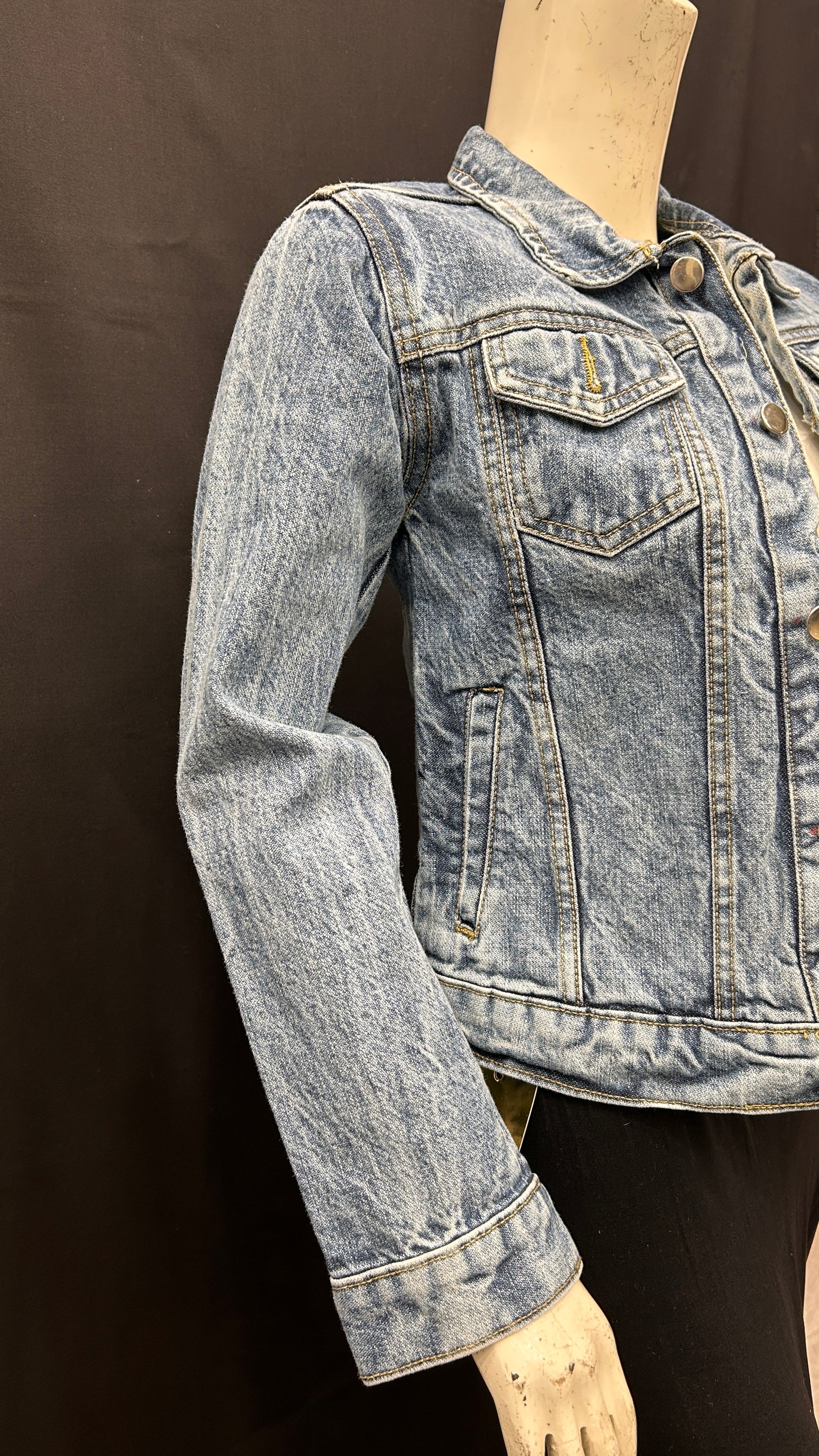 Classic Washed Blue Denim Jacket